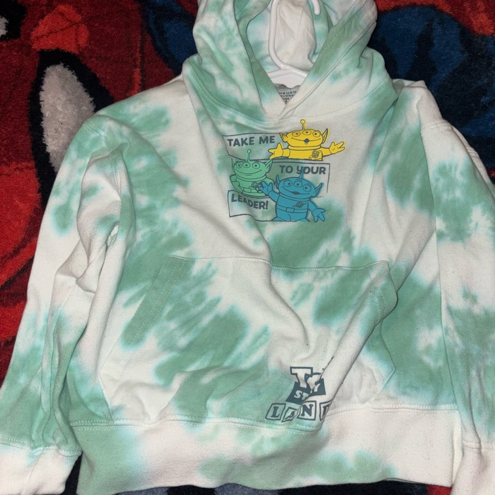 Disney Green and White Alien Hoodie